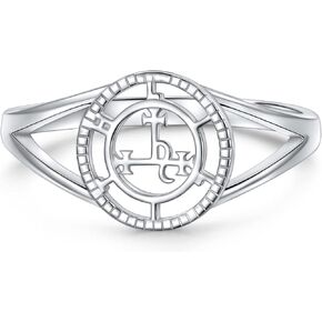 خاتم Ladytree Sigil of Lilith بيان S925 من الفضة الاسترليني Sigil of Lilith خاتم بيان هدايا للنساء والرجال مقاس 6 in Kuwait