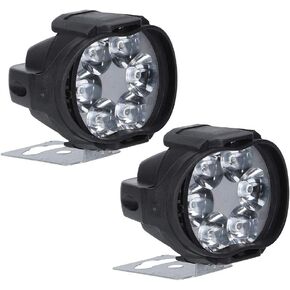 VBESTLIFE 2Pcs 12V 1.5A 8W Spotlight, Motorcycle Spotlight Spotlight Fog Lights,1200Lm High Brightness 6 LED Universal Waterproof Headlamp For Motorcycles, Buses, Ships, Cars, Trucks