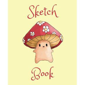 Mushroom Sketchbook: Cute Mushroom Sketchbook Journal 110 pages