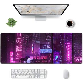 Mouse Pad Compatible with Anime Protagonist - Non Slip Mousepad for Gaming and Productivity Desk Mat with Stitched Edges 11.8 X 31.5in