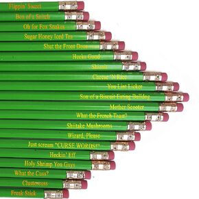 Offencils Profanity Pencils - Funny Curse Pencils - Naughty Words - Offensive Pencils (Rated PG)