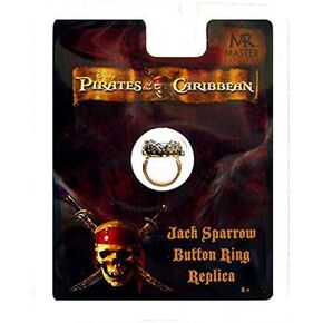 Pirates of The Caribbean Jack Sparrow Button Ring