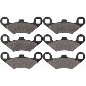 LOCOPOW 2202412 Front & Rear Brake Pads for Polaris Hawkeye 300 Predator 500 Sportsman 300 400 500 HO 800 570 Scrambler Magnum 325 330 Trailblazer 250 330 Trail Boss BIg Boss Xpedition 325 425 Xplorer