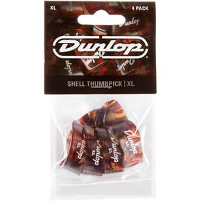 Dunlop Thumbpick Plastic Shell Ext. XL. 4 Count.