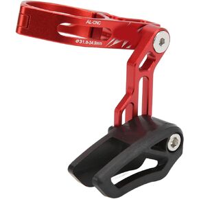VGEBY Bike Chain Guide, High-Strength Aluminum Alloy Universal Chain Stabilizer Bike Chain Guide Protector Fine Workmanship Bike Chain Deflectors(red) and Spare Supplies