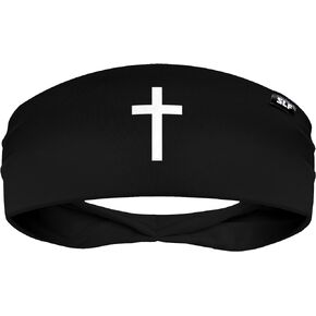 Faith Cross Black Headband