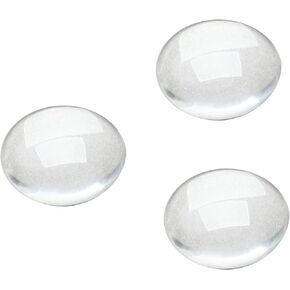Glass Cabochons Dome Tiles, 100PCS 12mm, Thickness 3.8mm, Clear Round Flat Back Dome Cabochons Set for DIY Craft Photo Charms, Cameo Pendants, Rings, Necklace and Jewelry Making