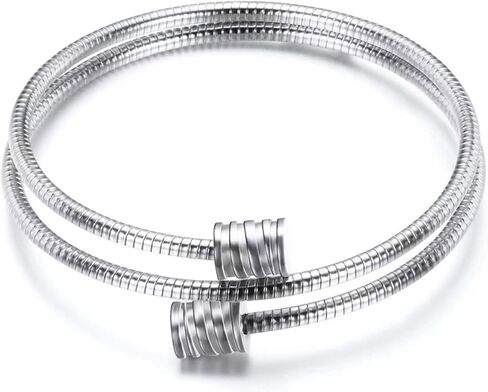 Stainless Steel Twisted Double Cable Birthday Bracelet Love Bangle Cuff Adjustable Bracelets Jewelry for Women in Saudi Arabia
