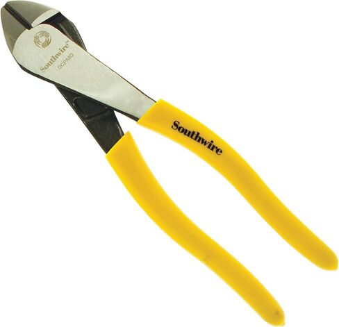 Southwire DCPA8D 8" Angled Head High-Leverage Diagonal Cutting Pliers with Dipped Handles; Yellow in Saudi Arabia