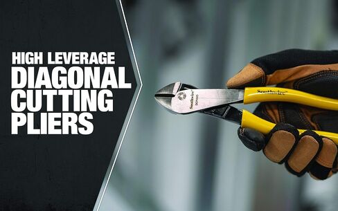 Southwire DCPA8D 8" Angled Head High-Leverage Diagonal Cutting Pliers with Dipped Handles; Yellow in Saudi Arabia