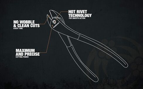Southwire DCPA8D 8" Angled Head High-Leverage Diagonal Cutting Pliers with Dipped Handles; Yellow in Saudi Arabia