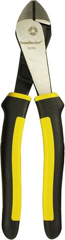 Southwire DCPA8D 8" Angled Head High-Leverage Diagonal Cutting Pliers with Dipped Handles; Yellow in Saudi Arabia