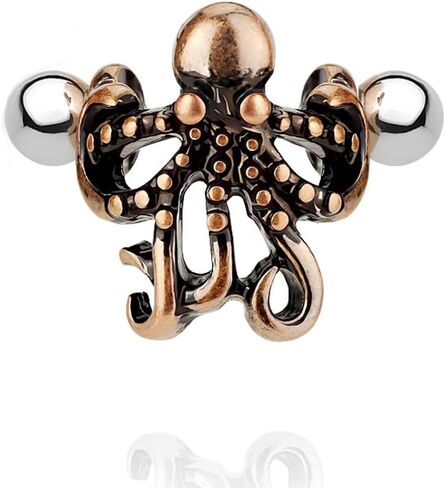 16G 8mm الأخطبوط الأذن الغضروف اللولب الكفة الدائري ثقب الصلب الجراحية in Kuwait