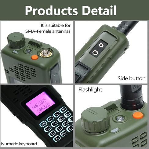 Airiton&BaofengAR-152 10W راديو طويل المدى قابل لإعادة الشحن في اتجاهين مع ميكروفون كتف AR-152، هوائي تكتيكي قابل للطي مقاس 18.8 بوصة، كابل شاحن USB، حقيبة AR-152 وكابل برمجة مجموعة كاملة لجهاز الاتصال اللاسلكي in Kuwait