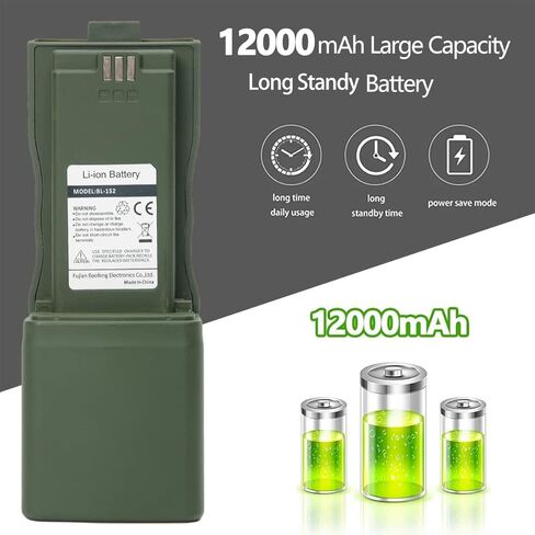 Airiton&BaofengAR-152 10W راديو طويل المدى قابل لإعادة الشحن في اتجاهين مع ميكروفون كتف AR-152، هوائي تكتيكي قابل للطي مقاس 18.8 بوصة، كابل شاحن USB، حقيبة AR-152 وكابل برمجة مجموعة كاملة لجهاز الاتصال اللاسلكي in Kuwait