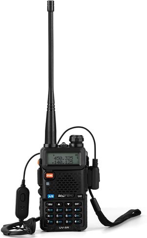 راديو BAOFENG UV-5R، 2 حزمة، أجهزة راديو هام محمولة طويلة المدى مع هوائي عالي الكسب، راديو لحم الخنزير النهائي لعشاق الاتصالات ومحبي جهاز الاتصال اللاسلكي ((VHF وUHF) in Saudi Arabia