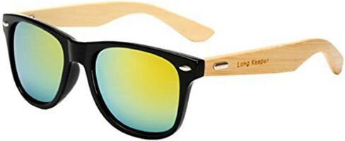 Long Keeper Bamboo Wood Arms Sunglasses for Women Men in Saudi Arabia