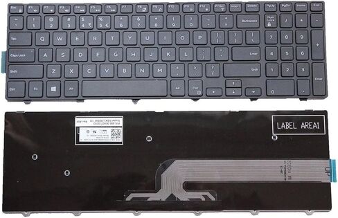 جديد لـ Dell Inspiron 3541 3542 3543 3551 / Inspiron 15 3541 3542 3543 3551 Latitude 3550 Vostro 15 3558 P/N: KPP2C 0KPP2C لوحة مفاتيح غير خلفية in Kuwait
