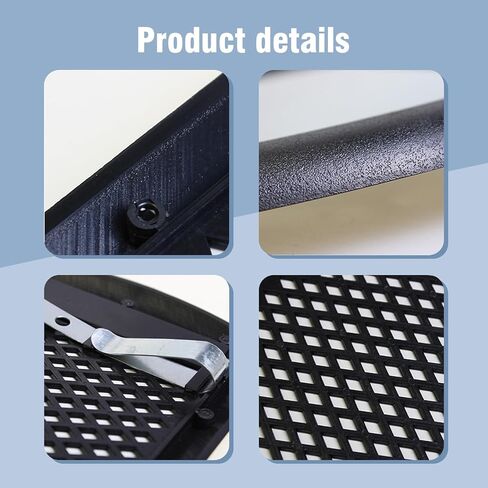 قطعة واحدة من مرآة مكياج واقي الشمس للسيارة، مرآة زينة فاخرة محمولة عالية الدقة مقاس 6.6 بوصة × 4.3 بوصة، مرآة زينة خالية من اللصق، مرآة حاجبة للشمس، ملحقات داخلية عالمية لمعظم السيارات (أسود) in Kuwait