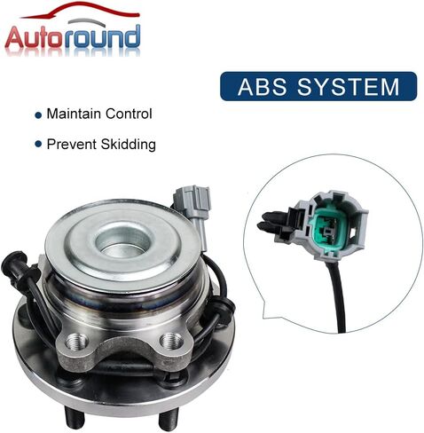 Autoround 515064 2WD Front Wheel Hub and Bearing Assembly Replacement for Nissan Frontier 2005-2018/ Pathfinder 05-12/ Xterra 05-15, Suzuki Equator 2009-2012 RWD 6-Lug w/ABS 2-Pack in Saudi Arabia