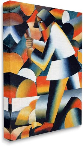 Stupell Industries Farmer Kazimir Melevih Classic Abstract Painting Floating Framed Wall Art, Design By one1000paintings in Saudi Arabia