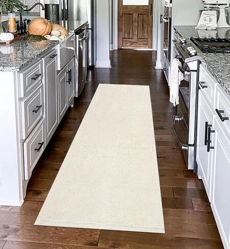 Farmhouse Bathroom Rug,2'x3' Beige Small Boho Entryway Rug Cotton Washable Front Door Mat Reversible Kitchen Floor Mat for Bedroom Bathroom Living Room in Saudi Arabia