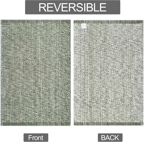 Farmhouse Bathroom Rug,2'x3' Beige Small Boho Entryway Rug Cotton Washable Front Door Mat Reversible Kitchen Floor Mat for Bedroom Bathroom Living Room in Saudi Arabia