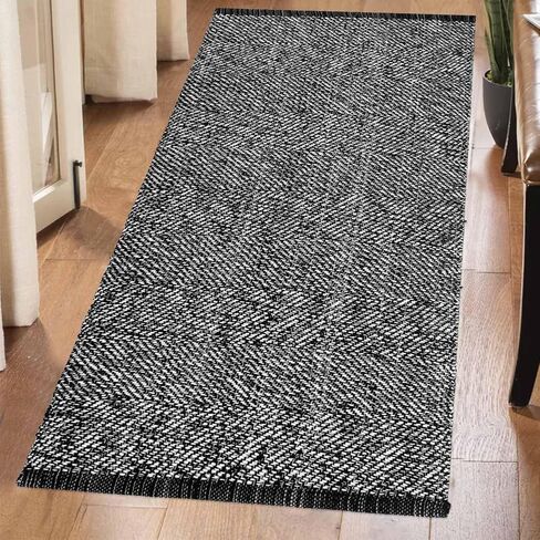 Farmhouse Bathroom Rug,2'x3' Beige Small Boho Entryway Rug Cotton Washable Front Door Mat Reversible Kitchen Floor Mat for Bedroom Bathroom Living Room in Saudi Arabia