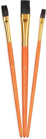 Royal & Langnickel Royal Zip N' Close Camel Flat 3-Piece Brush Set in Saudi Arabia