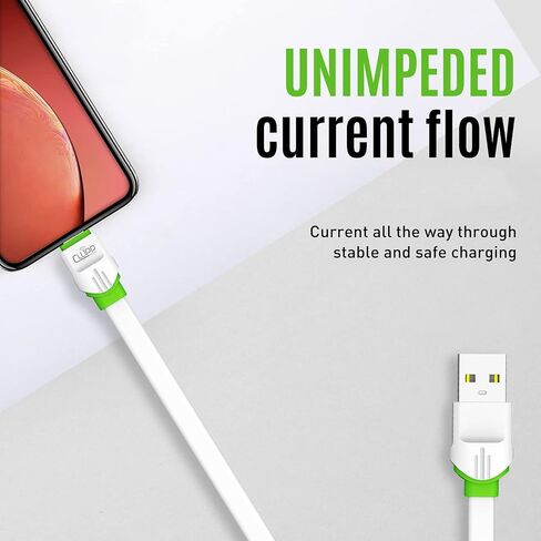 سلك شاحن iPhone، كابل شحن سريع 6 أقدام 2.4 أمبير، لهاتف iPhone 14 Pro/Plus/13 Pro Max/13/12/11/XS/XR، iPad Pro 12.9، Air 3/2، Mini 5/4/3 - أبيض in Saudi Arabia