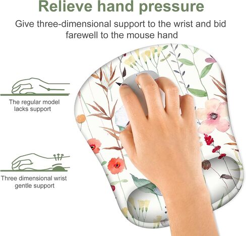 Larger Mouse Pad with Wrist Support,Non-Slip Rubber Base Keyboard Mouse Mat Set,Surface Soft & Relieve Wrist Pain,Waterproof Protector Mousepad for Laptop,Computer,Gaming&Office,Home-Cotton C in Saudi Arabia