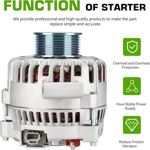 Alternator AFD0131 Compatible with 2005-2007 Ford F250 F-250 F350 F-350 Super Duty 6.0L 40014075 6C3Z-10346-BBRM 5C3T-10300-BA in Saudi Arabia