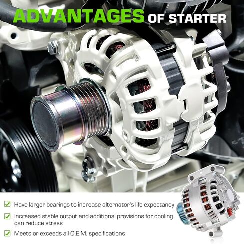 Alternator AFD0131 Compatible with 2005-2007 Ford F250 F-250 F350 F-350 Super Duty 6.0L 40014075 6C3Z-10346-BBRM 5C3T-10300-BA in Saudi Arabia