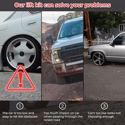 طقم تعليق رفع التسوية 2 بوصة طقم موسع الصدمات العلوي لسيلفرادو جي إم سي سييرا 1500 2500 3500 تشيفي C20 نوفا 1969-1996 لـ 1969-1978 كامارو لـ 1964-1973 شيفيل in Kuwait