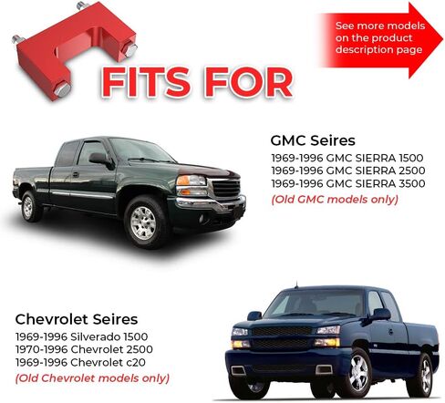 طقم تعليق رفع التسوية 2 بوصة طقم موسع الصدمات العلوي لسيلفرادو جي إم سي سييرا 1500 2500 3500 تشيفي C20 نوفا 1969-1996 لـ 1969-1978 كامارو لـ 1964-1973 شيفيل in Kuwait