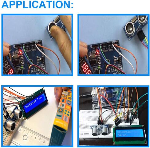 5Pack HY-SR05 Ultrasonic Module 5V 5Pin Distance Detection Sensor for Arduino with TM1637 LED Display Module, Dupont Cable in Kuwait