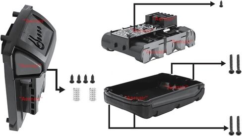 18V 10-Cell 3.0Ah 4.0Ah 5.0Ah 18650 Battery Case Replacement for Milwaukee M18 Battery Broken Plastic Case Replacement Part DIY Repair Rebuild Kit (No Battery Cell) in Saudi Arabia