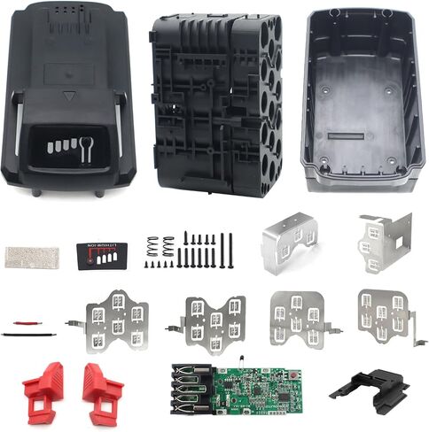 18V 10-Cell 3.0Ah 4.0Ah 5.0Ah 18650 Battery Case Replacement for Milwaukee M18 Battery Broken Plastic Case Replacement Part DIY Repair Rebuild Kit (No Battery Cell) in Saudi Arabia