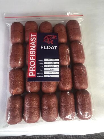 PVC Fishing net Float 33x55mm, Hole 9mm, Buoyancy 35g in Saudi Arabia