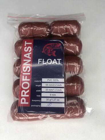 PVC Fishing net Float 33x55mm, Hole 9mm, Buoyancy 35g in Saudi Arabia