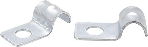 uxcell 15/64" EMT One Hole Strap Pipe Strap Zinc-Plated Steel Reinforced Rib for Pipe Fixing on Various Surfaces 20PCS in Saudi Arabia