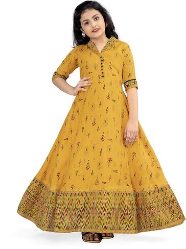 Girls Maxi Length Flared Dress in Saudi Arabia