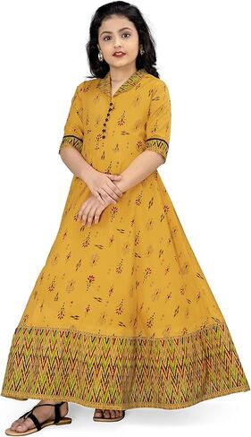 Girls Maxi Length Flared Dress in Saudi Arabia
