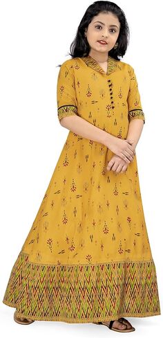 Girls Maxi Length Flared Dress in Saudi Arabia