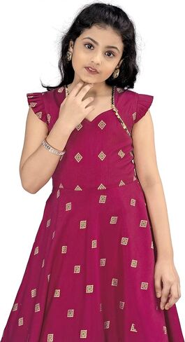 Girls Maxi Length Flared Dress in Saudi Arabia