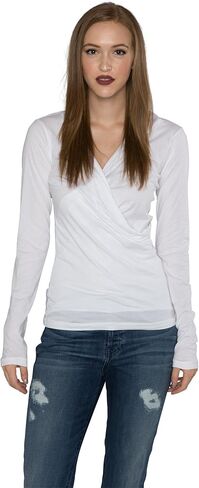 Velvet by Graham & Spencer Women's Meri Surplice Top in Saudi Arabia