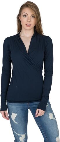 Velvet by Graham & Spencer Women's Meri Surplice Top in Saudi Arabia