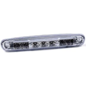 PIT66 LED 3rd Brake Light, Compatible with 07-13 Chevy Silverado 1500 2500 3500/07-13 GMC Sierra 1500 2500 3500 Third Brake Stop Lamp Light Clear Lens Chrome Housing