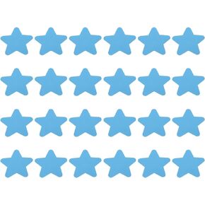 PATIKIL 3.9 x 3.9" Star Carpet Spot, 24Pcs Floor Spot Marker Waterproof Nylon Line Up Sign Decoration for Classroom, Red