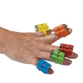 CanDo Finger Weights, Multicolor, Set of 10